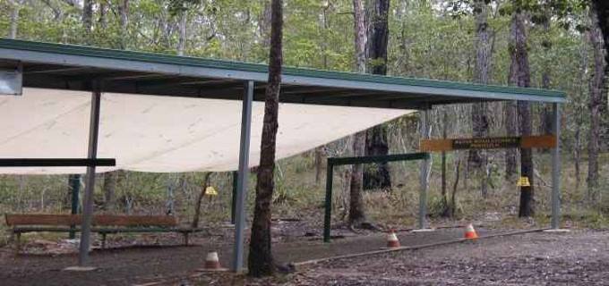 A photo of the Peter Roulstone Pergola on the practice range